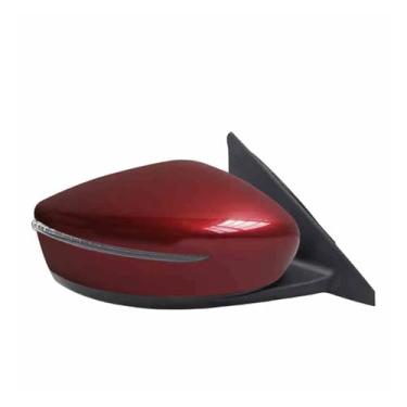 Imagem de Compatível com nissan kicks 2017 2018 2019 acessórios de montagem do espelho retrovisor do carro ajuste elétrico automático sinal de volta(Red 5 Pin left)