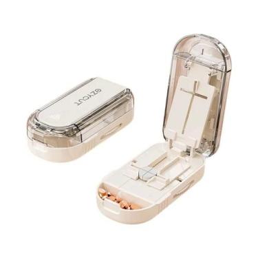 Imagem de Cortador De Comprimidos 2 Em 1 De Precisão Com Escova, Lâmina Substitu