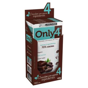 Imagem de Chocolate Vegano 70% Cacau Puro Only4 70g