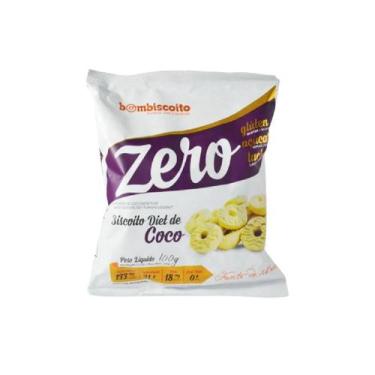 Imagem de Bom Biscoito Coco Zero Açúcar, Glúten E Lactose 100g - Bombiscoito