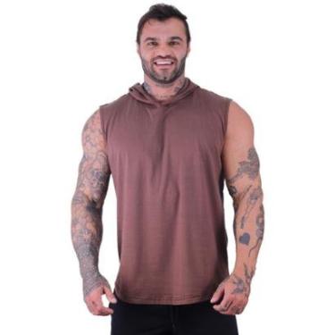 Imagem de Regata Longline com Touca Masculina MXD Conceito Lisa Sem Estampa Multicoloridas-Masculino