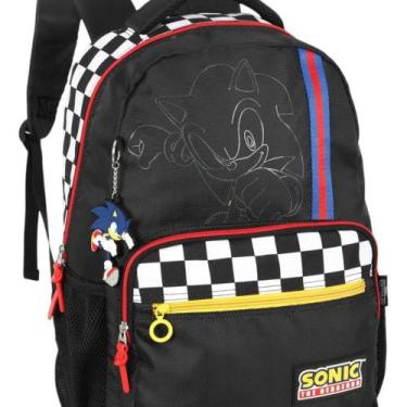 Imagem de Mochila de Costas Sonic Escolar Infantil Original resistente - - LUXCE