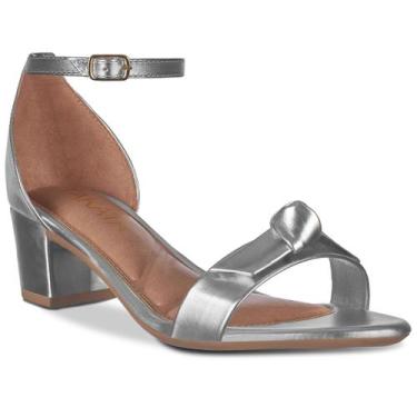 Imagem de Sandalia Feminina Salto Baixo Metalizado A335 - Usetakata/E-Takata, Pr