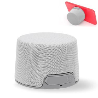 Imagem de VBESTLIFE Alto-falante Bluetooth Portátil Magnético, Suporte de Telefone, Alto-falante Externo, Emparelhamento Estéreo Sem Fio Verdadeiro para Casa, Viagens (GRAY)