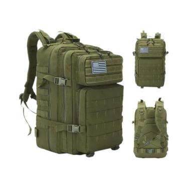 Imagem de Mochila Tática Impermeável De 50L Grande Capacidade Para Viagens Mascu