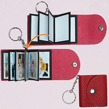 Imagem de uniqicon Mini chaveiro de foto DIY pequeno chaveiro personalizado com foto de memória chaveiro personalizado livro de imagens para família, Mpkr, mini