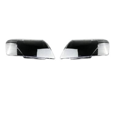 Imagem de Compatível com mitsubishi pajero v73 v75 v77 2003 2004 2005 2006 2007 2008 2009 2010 2011 tampa do farol automático lente clara(1 Pair)