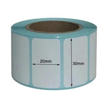 Imagem de Etiqueta Térmica Multi-Tamanho 20-50mm Papel Adesivo Branco Em Branco 