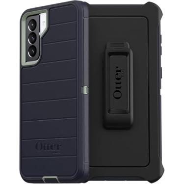 Imagem de OtterBox Samsung Galaxy S21+ 5G (apenas) - Capa Defender Series - Varsity Blues - Clipe de coldre incluído - Proteção de defesa microbiana - Embalagem sem varejo