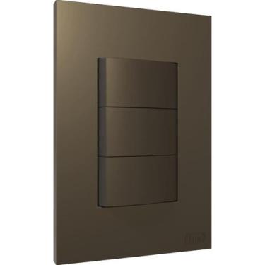 Imagem de Cj Tomada 10A 20A Interruptor Simples Paralelo Conjunto 4x2 Blux Recta