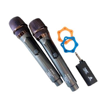 Imagem de Microfone Profissional sem Fio 2 em 1 BM-242 B-MAX