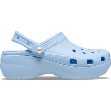 Imagem de Sandália Crocs Classic Platform Pearl Clog Blue Calcite-Unissex