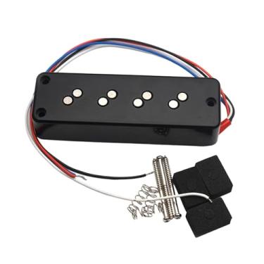 Imagem de JWQFBC Baixo de 4 Cordas com Captador Coil, Parte de Guitarra para Ambiente, Som Quente E Prática em Estúdio, Pescoço