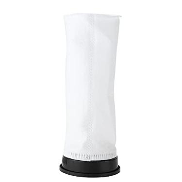 Imagem de Saco de filtro de mídia de malha de aquário siwoted filtro de fundo plano reto com perfurador à prova de explosão para aquário tanque de peixes (100um)