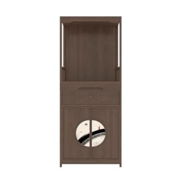 Imagem de Suporte de santuário vintage estilo chinês zen incenso mesa de oferenda, casa madeira buda armário altar mesa de altar (marrom)