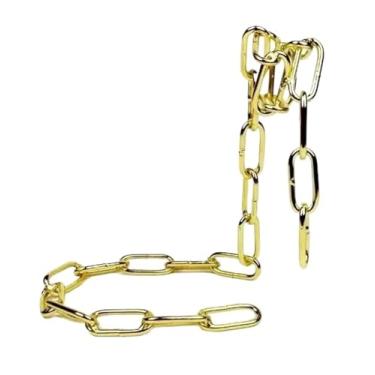 Imagem de Corrente de ferro com suspensão mágica, prateleiras de vinho, uma garrafa, suporte para exibição de vinho, cozinha, sala de jantar, decoração de bar (ouro)