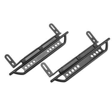Imagem de RC Car Parts Compatible with TRX4 1/10 RC Crawler Car Upgrade Accessories 1Pair Metal Side Pedal for Rock Sliders Foot Pedal Side Guard Plate