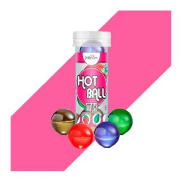 Imagem de Super Kit Bolinhas Explosivas Beijável Massagem 4 Sabores Hot Ball Mix