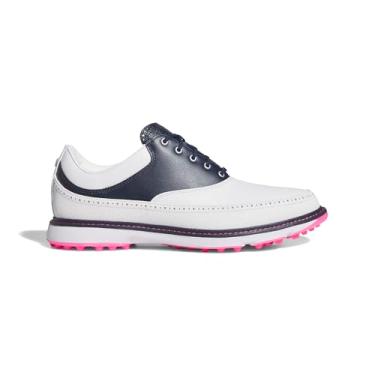 Imagem de adidas Tênis masculino de golfe, Ftwr Branco/azul marinho universitário/rosa lúcido, 41