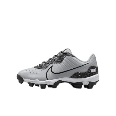 Imagem de Nike Chuteira de beisebol Alpha Huarache 4 Keystone pequena/grande infantil (DJ6525-005, cinza lobo/branco/cinza fumê escuro), Cinza lobo/branco/cinza escuro fumê, 16