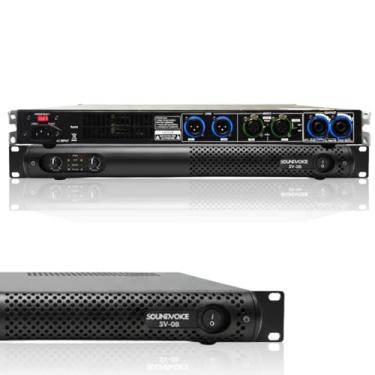 Imagem de Amplificador de Potência Soundvoice Profissional Bivolt 110/220V 800W RMS Som PA Rack Áudio Profissional para Eventos Shows PAs DJ Estúdio com Potente Saída e Confiabilidade