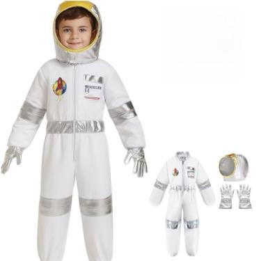 Imagem de Fantasia Astronauta Infantil Menino Menina Completa Luxo (M)