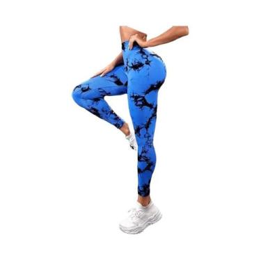 Imagem de Calças De Yoga Sem Costura De Cintura Alta Para Mulheres, Leggings Esp