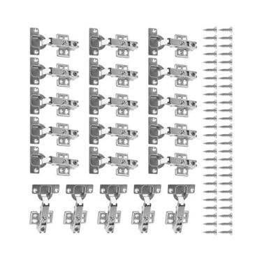 Imagem de Dobradiças De Aço Com Fechamento Automático Para Armários, 20/10/4 Peç