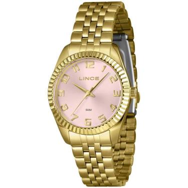 Imagem de Relógio Lince Feminino Ref: Lrgj176L36 R2Kx Clássico Dourado