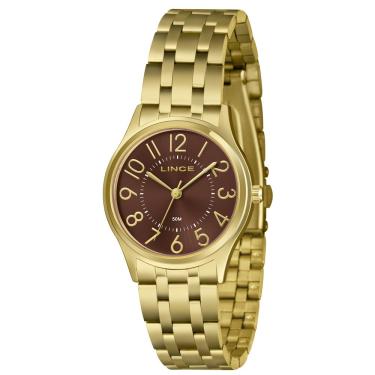 Imagem de Relógio Lince Feminino Ref: Lrgm041l34 N2kx Casual Dourado