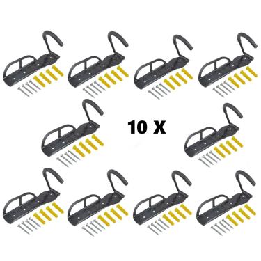 Imagem de KIT 10 BICICLETÁRIO BIKE CONDOMÍNIO INDUSTRIA COMÉRCIO Cor:Preto;Tamanho:Único;Gênero:Unissex