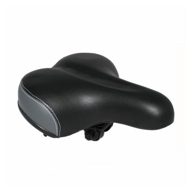 Imagem de SELIM bicicleta 2 MOLAS BICICLETA PRETO e CINZA 20 X 24 CM