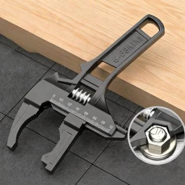 Imagem de Chave inglesa ajustável, chave inglesa grande de 6 a 68 mm, conjunto de reparo universal, chave inglesa ajustável leve, ferramenta de reparo doméstico, para cozinha, banheiro, tubos, porcas parafusos