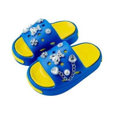 Imagem de Chinelos De EVA Para Meninas Com Estampa De Urso Prateado, Sandálias D