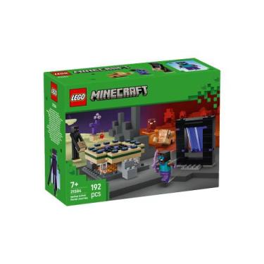 Imagem de Lego Minecraft Jornada do Portal do Nether e do Fim 21584 COR:VERDE, V