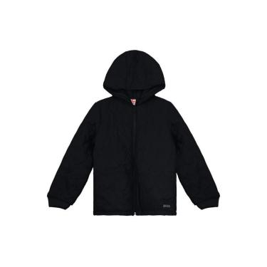 Imagem de Jaqueta infantil unissex em puff Brandili Preto-Unissex