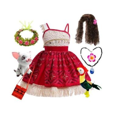 Imagem de Fantasia De Princesa Moana 2 Para Meninas, Cosplay Vaiana, Fantasia De