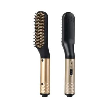 Imagem de Escova Alisadora Profissional Masculina Para Cabelos Molhados E Secos 