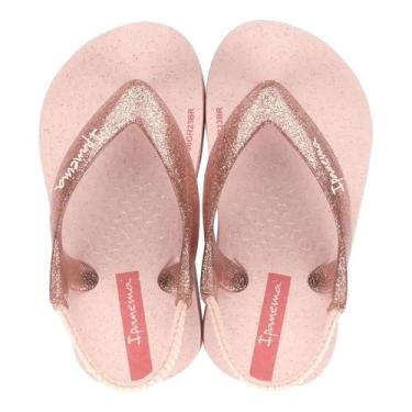 Imagem de Chinelo Infantil Menina Conforto Elegante Glitter Ipanema, Rosa claro,