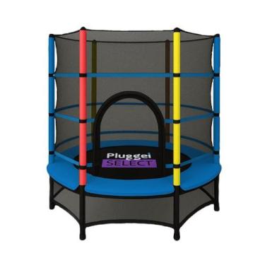 Imagem de Pula Pula Cama Elástica Trampolim Infantil 1,55M 80Kg C/Rede - Pluggei