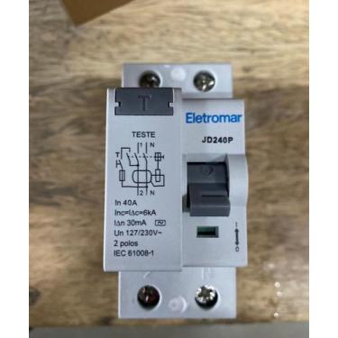 Imagem de Disjuntor Dr Diferencial 2p 40A 30ma Eletromar