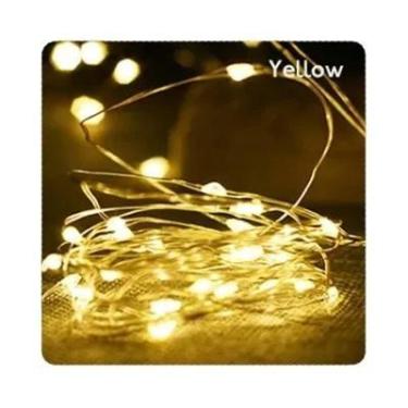 Imagem de Luzes De Fada LED Com Fio De Cobre 2m 3m 5m 10m Alimentadas Por Bateri