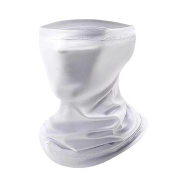 Imagem de Máscara De Pescoço Em Seda Gelada Respirável Com Proteção Solar Para C