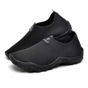 Imagem de Pesca Praia Caminhada Trilha Mergulho Preta Unissex Sapatilha Tênis Ne