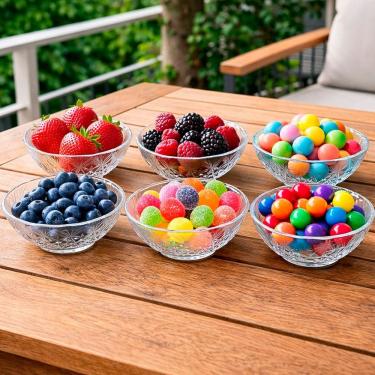 Imagem de Jogo Tigelas Sobremesa Sorvete Bowl Vidro De 180ml Kit 6pçs