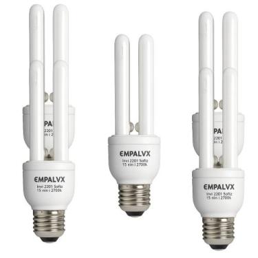 Imagem de Kit 5 lampada fluorescente 11w 220v compacta 2700k empalux - DIVERSAS