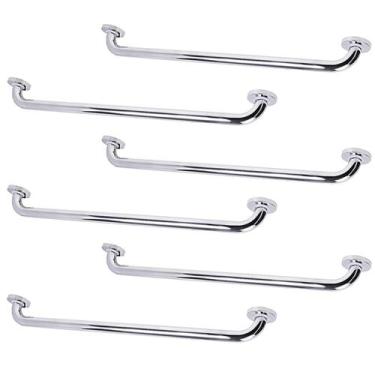 Imagem de Barra de Apoio Alca 80cm kit 6 Uni Acessibilidade Cadeirante Idoso Def