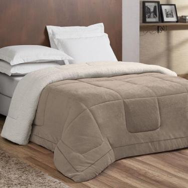 Imagem de Coberdrom Edredom Casal Queen Size Chamego Manta e Sherpa Pele de Cane