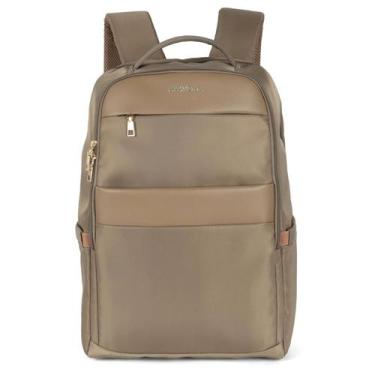 Imagem de Mochila Feminina Com Porta Notebook Bolsa Executiva Up4you, Bege