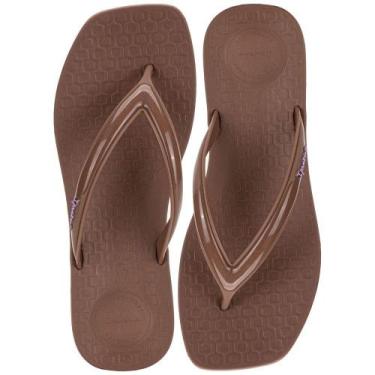 Imagem de Chinelo feminino pluma ipanema 27507, Marrom, 35